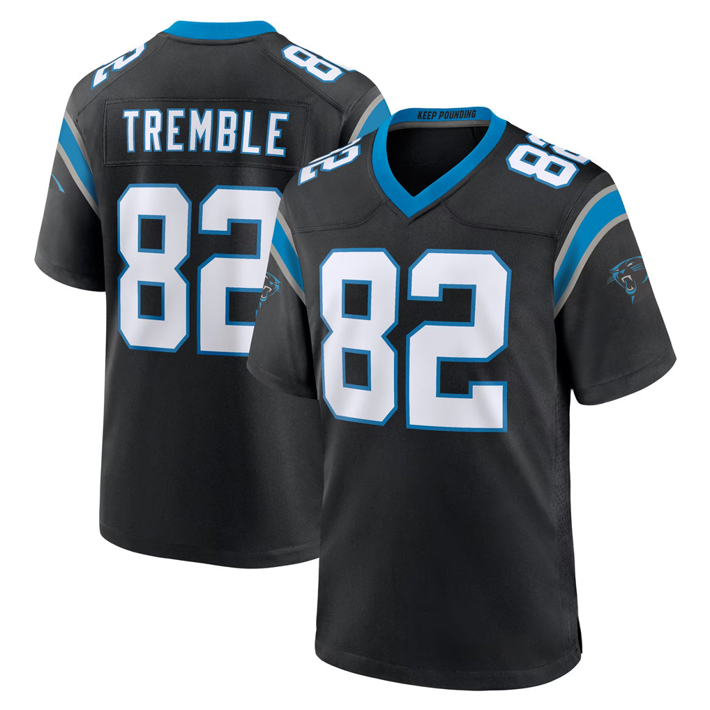 My Store C.Panthers #82 Tommy Tremble Player Black Limited Home Game Stitched Jerseys