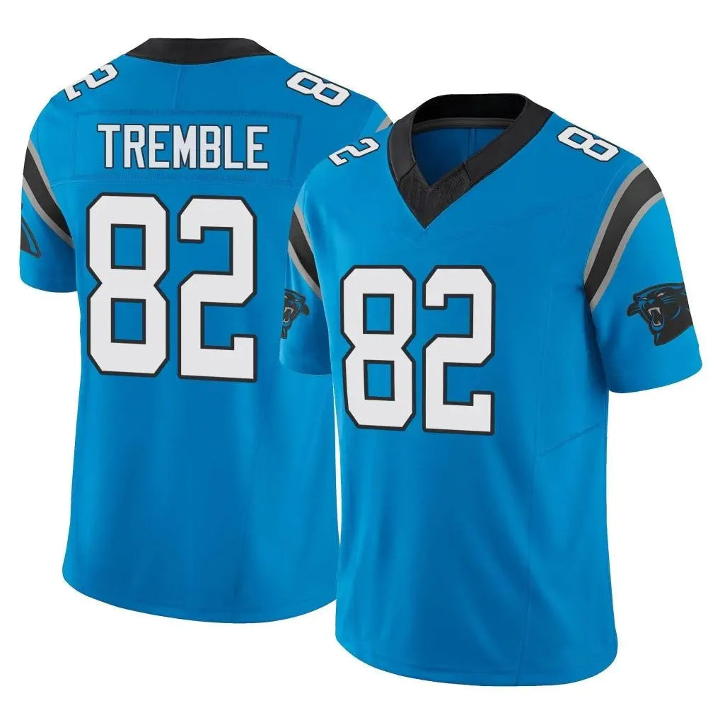 My Store C.Panthers #82 Tommy Tremble Player Blue Vapor F.U.S.E. Limited Home Game Stitched Jerseys
