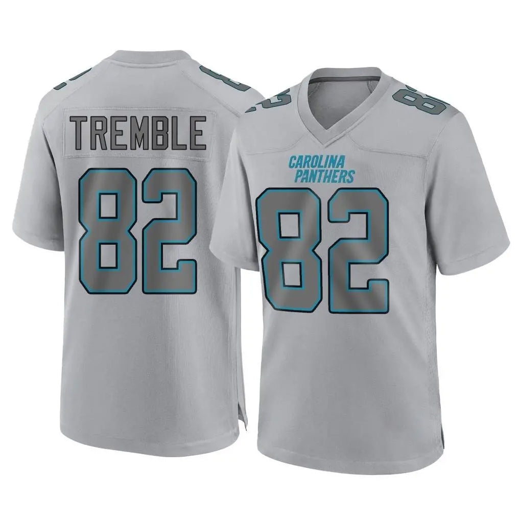 My Store C.Panthers #82 Tommy Tremble Player Gray Atmosphere Fashion Game Stitched Jerseys