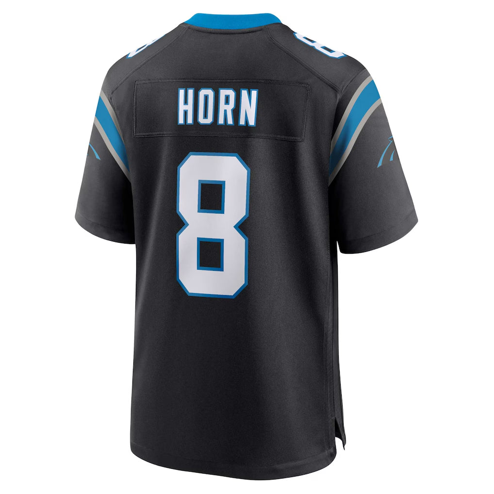 My Store C.Panthers #8 Jaycee Horn Player Black Home Game Stitched Jerseys