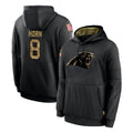 My Store C.Panthers #8 Jaycee Horn Player Black Salute to Service Pullover Hoodies Limited Game Stitched Jerseys