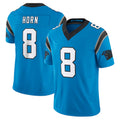 My Store C.Panthers #8 Jaycee Horn Player Blue Vapor F.U.S.E. Limited Home Game Stitched Jerseys