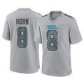 My Store C.Panthers #8 Jaycee Horn Player Gray Atmosphere Fashion Game Stitched Jerseys