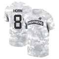 My Store C.Panthers #8 Jaycee Horn Player Salute to Service Hoodies & T-Shirts Stitched Jerseys