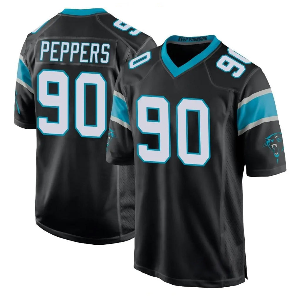 My Store C.Panthers #90 Julius Peppers Player Black Game Stitched Jerseys