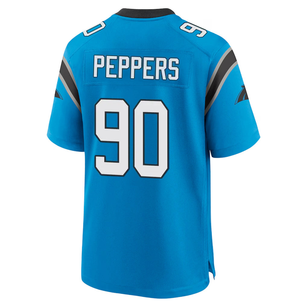 My Store C.Panthers #90 Julius Peppers Player Blue Home Game Stitched Jerseys