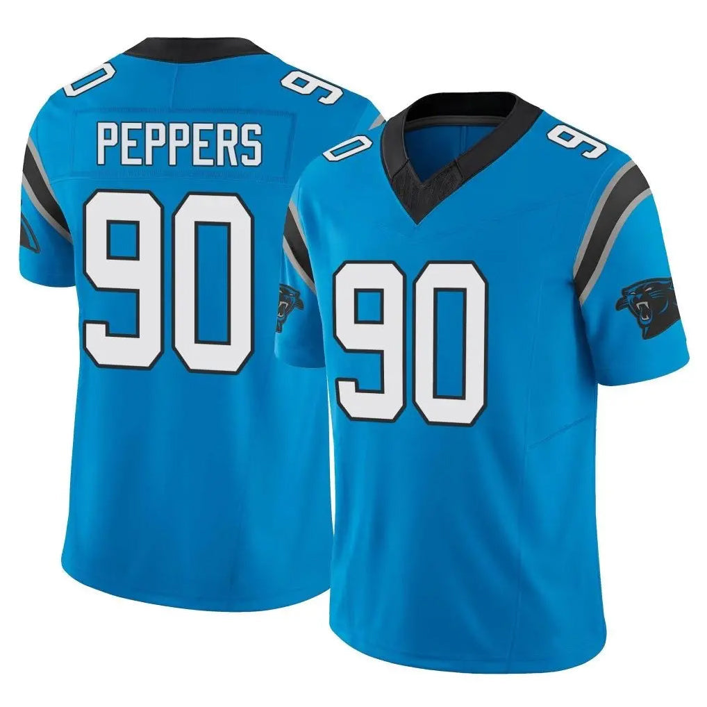 My Store C.Panthers #90 Julius Peppers Player Blue Vapor F.U.S.E. Limited Home Game Stitched Jerseys