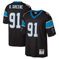 My Store C.Panthers #91 Kevin Greene Player Black Mitchell & Ness Legacy Replica Stitched Jerseys