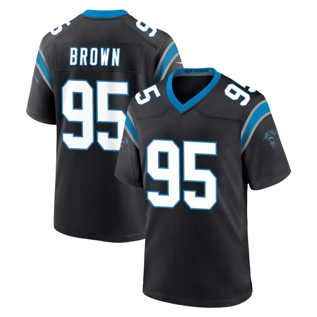 My Store C.Panthers #95 Derrick Brown Player Black Limited Home Game Stitched Jerseys