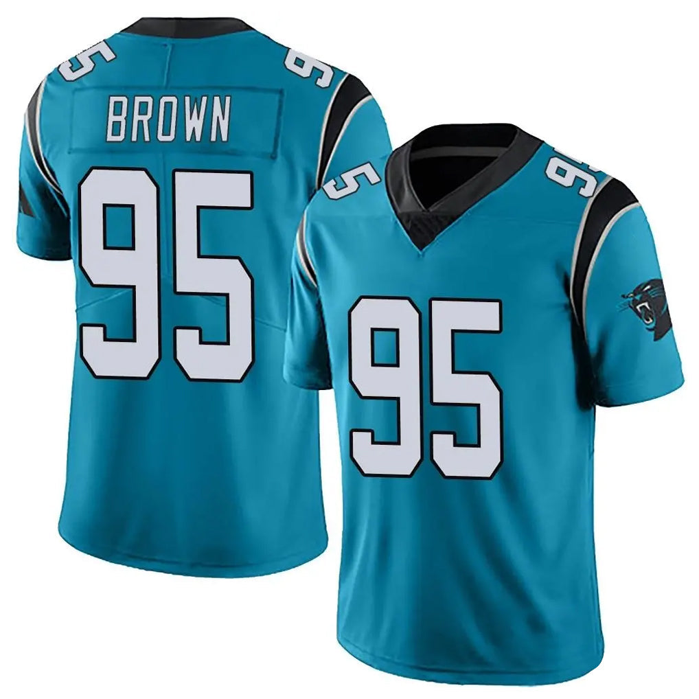 My Store C.Panthers #95 Derrick Brown Player Blue Vapor Untouchable Limited Game Stitched Jerseys