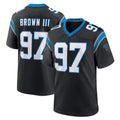 My Store C.Panthers #97 Bobby Brown III Player Black Limited Home Game Stitched Jerseys