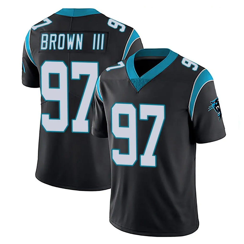 My Store C.Panthers #97 Bobby Brown III Player Black Vapor Untouchable Limited Game Stitched Jerseys