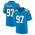 My Store C.Panthers #97 Bobby Brown III Player Blue Home Game Stitched Jerseys