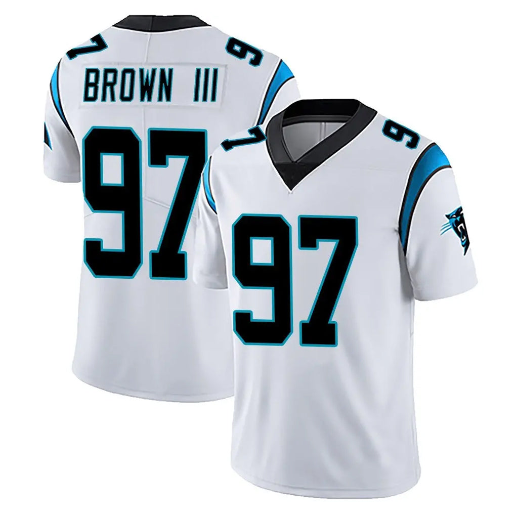 My Store C.Panthers #97 Bobby Brown III Player White Vapor Untouchable Limited Game Stitched Jerseys