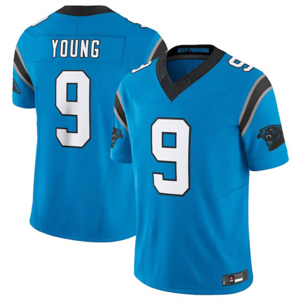 My Store C.Panthers #9 Bryce Young Blue Vapor F.U.S.E. Limited Home Game Stitched Jerseys