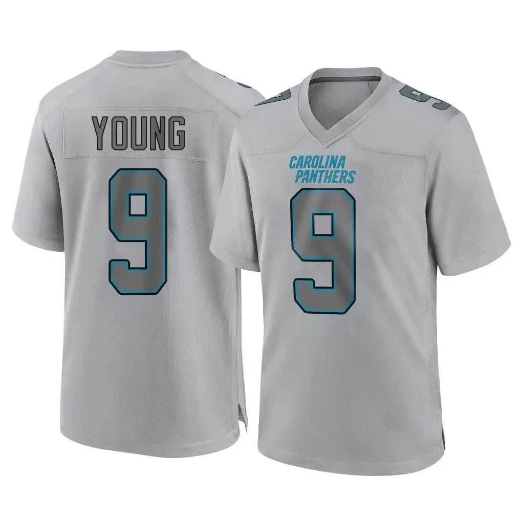 My Store C.Panthers #9 Bryce Young Player Gray Atmosphere Fashion Game Stitched Jerseys