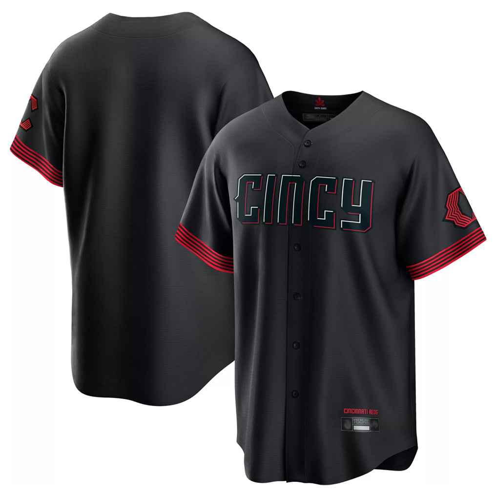 My Store C.Reds Black City Connect Home Game Blank Player Stitched Jerseys