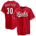 My Store C.Reds #30 Ken Griffey Player Red Home Game Stitched Jerseys