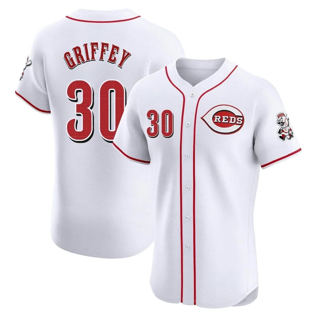 My Store C.Reds #30 Ken Griffey Player White Limited Elite Home Stitched Jerseys