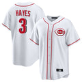 My Store C.Reds #3 Ke'Bryan Hayes Player White Game Home Stitched Jerseys