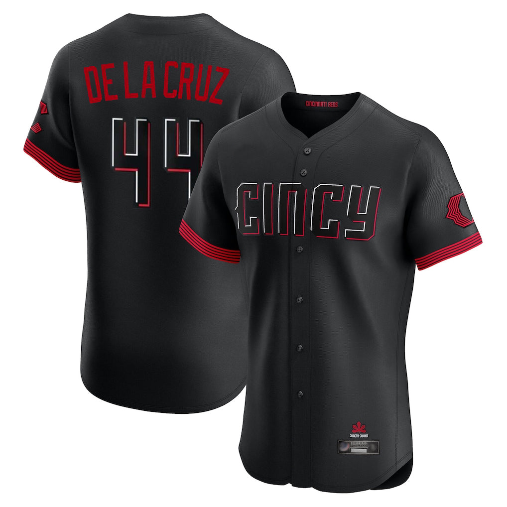 My Store C.Reds #44 Elly De La Cruz Player Black City Connect Limited Elite Home Stitched Jerseys
