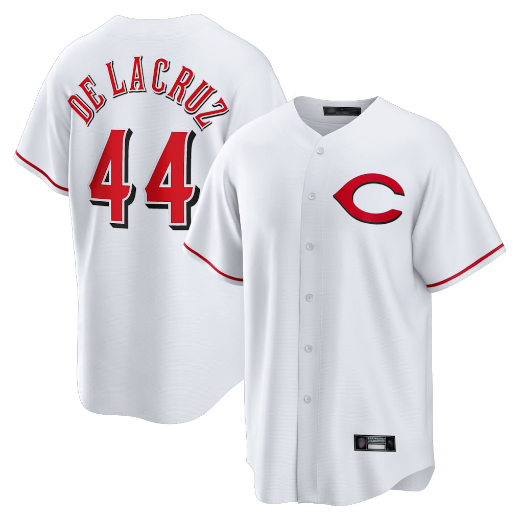 My Store C.Reds #44 Elly De La Cruz Player White Home Game Stitched Jerseys