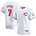 My Store C.Reds #7 Spencer Steer Player White Limited Home Stitched Jerseys