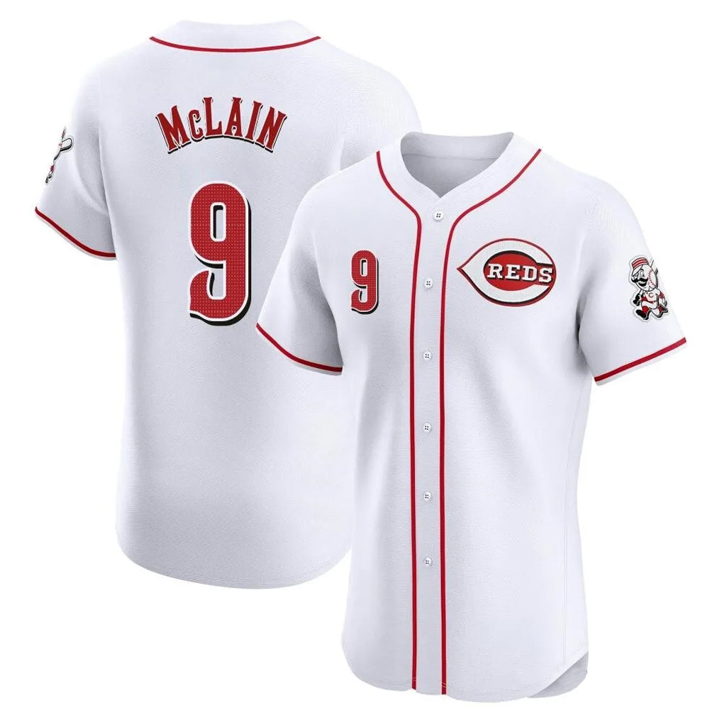My Store C.Reds #9 Matt McLain Player White Limited Elite Home Stitched Jerseys