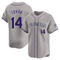 My Store C.Rockies #14 Ezequiel Tovar Player Gray Limited Home Stitched Jerseys