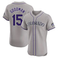 My Store C.Rockies #15 Hunter Goodman Player Gray Limited Elite Home Stitched Jerseys