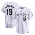 My Store  C.Rockies #19 Charlie Blackmon Player White Limited Elite Home Stitched Jerseys