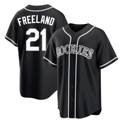 My Store  C.Rockies #21 Kyle Freeland Player Black Fashion Out Home Game Stitched Jerseys