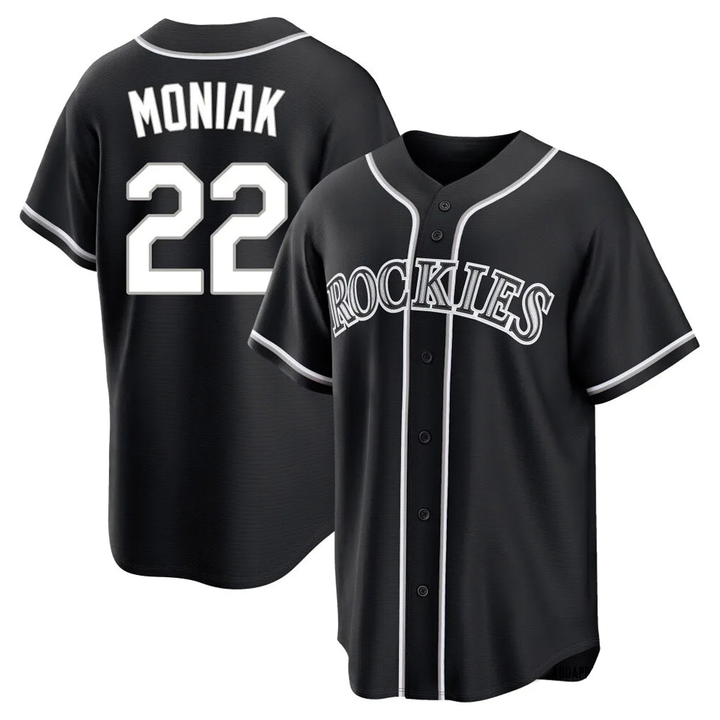 My Store  C.Rockies #22 Mickey Moniak Player Black Fashion Out Home Game Stitched Jerseys