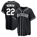My Store  C.Rockies #22 Mickey Moniak Player Black Fashion Out Home Game Stitched Jerseys