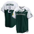 My Store  C.Rockies #2 Tyler Freeman Player Green City Connect Home Game Stitched Jerseys