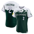 My Store  C.Rockies #2 Tyler Freeman Player Green City Connect Limited Elite Home Stitched Jerseys