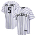 My Store C.Rockies #5 Matt Holliday Player White Game Home Stitched Jerseys