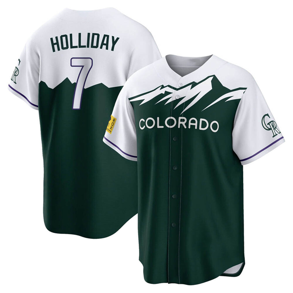 My Store C.Rockies #7 Matt Holliday Player Green City Connect Home Game Stitched Jerseys