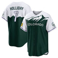 My Store C.Rockies #7 Matt Holliday Player Green City Connect Home Game Stitched Jerseys