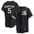 My Store C.White Sox #5 Munetaka Murakami Player Black Spring Training Game Stitched Jerseys