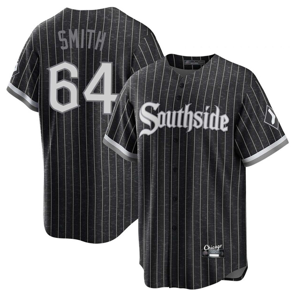 My Store C.White Sox #64 Shane Smith Player Black City Connect Home Game Stitched Jerseys