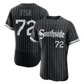 My Store C.White Sox #72 Carlton Fisk Player Black City Connect Limited Elite Home Stitched Jerseys