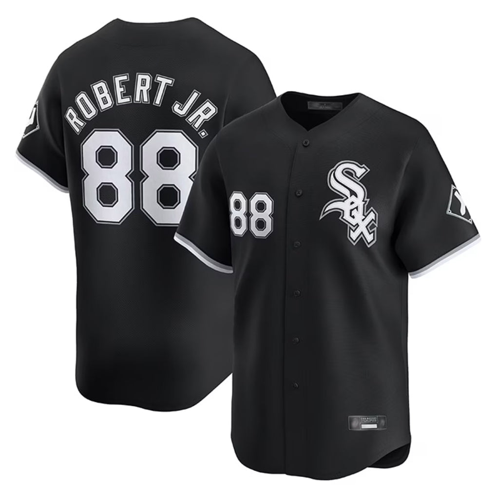 My Store C.White Sox #88 Luis Robert Jr Player Black Limited Home Stitched Jerseys