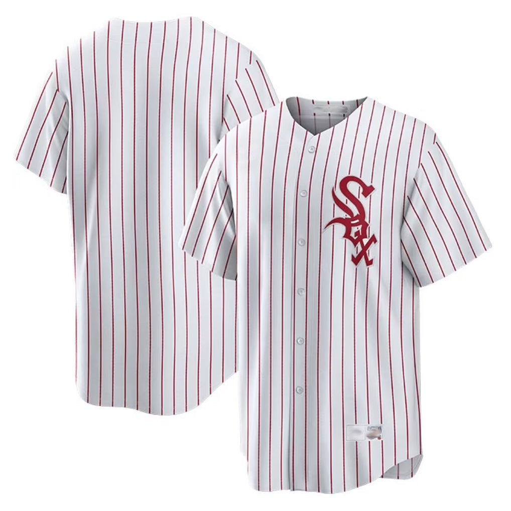 My Store C.White Sox ## White Sox Blank Player Red Stripe White Home Game Stitched Jerseys