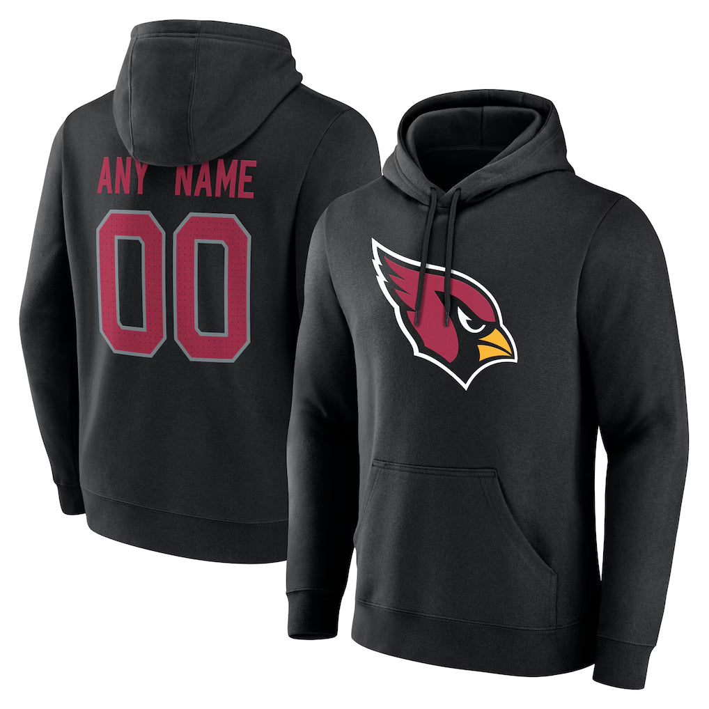 My Store Custom A.Cardinals Black Salute to Service Pullover Hoodies Any Name & Numbers Stitched Jerseys