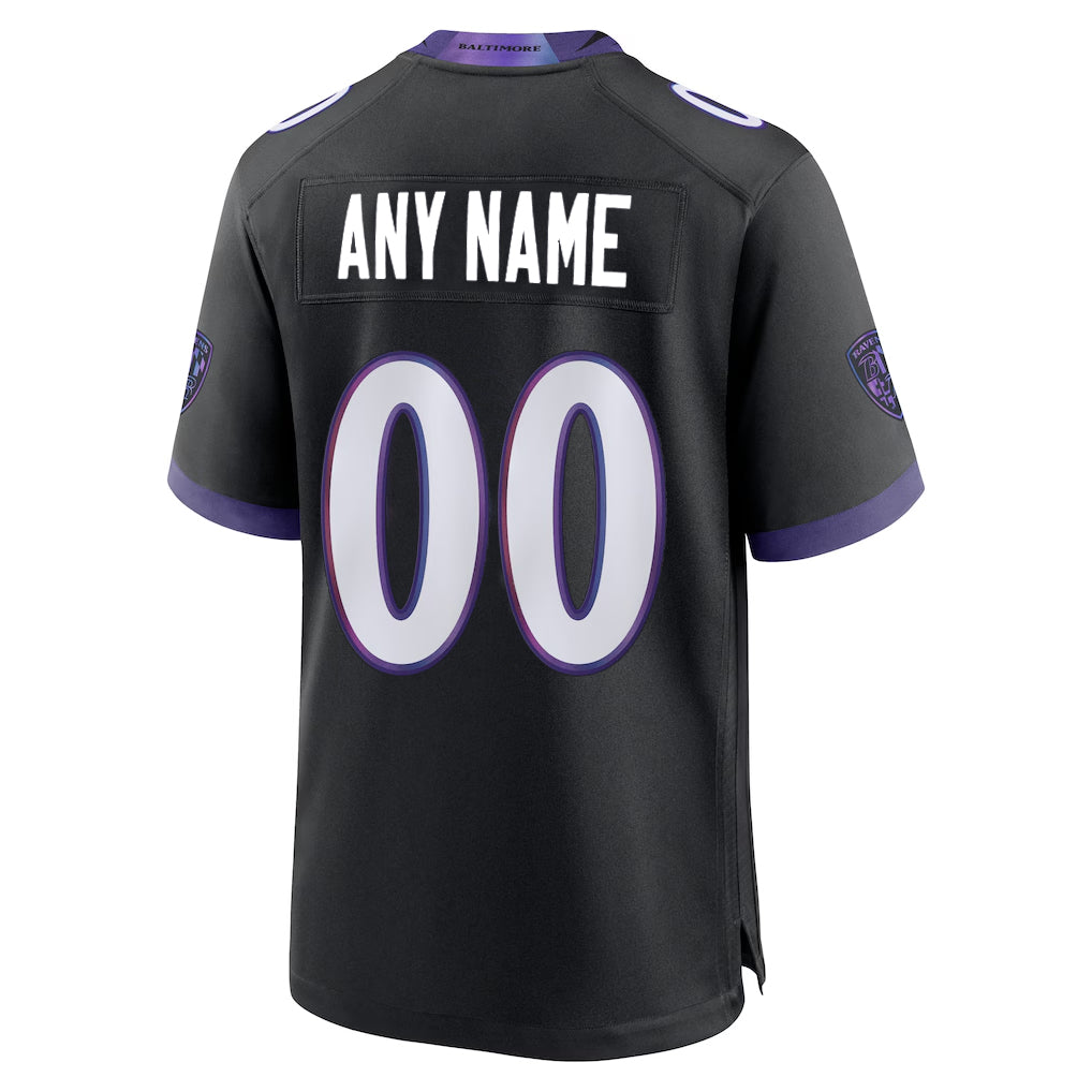 My Store Custom B.Ravens Black Home Game Any Name & Numbers Stitched Jerseys