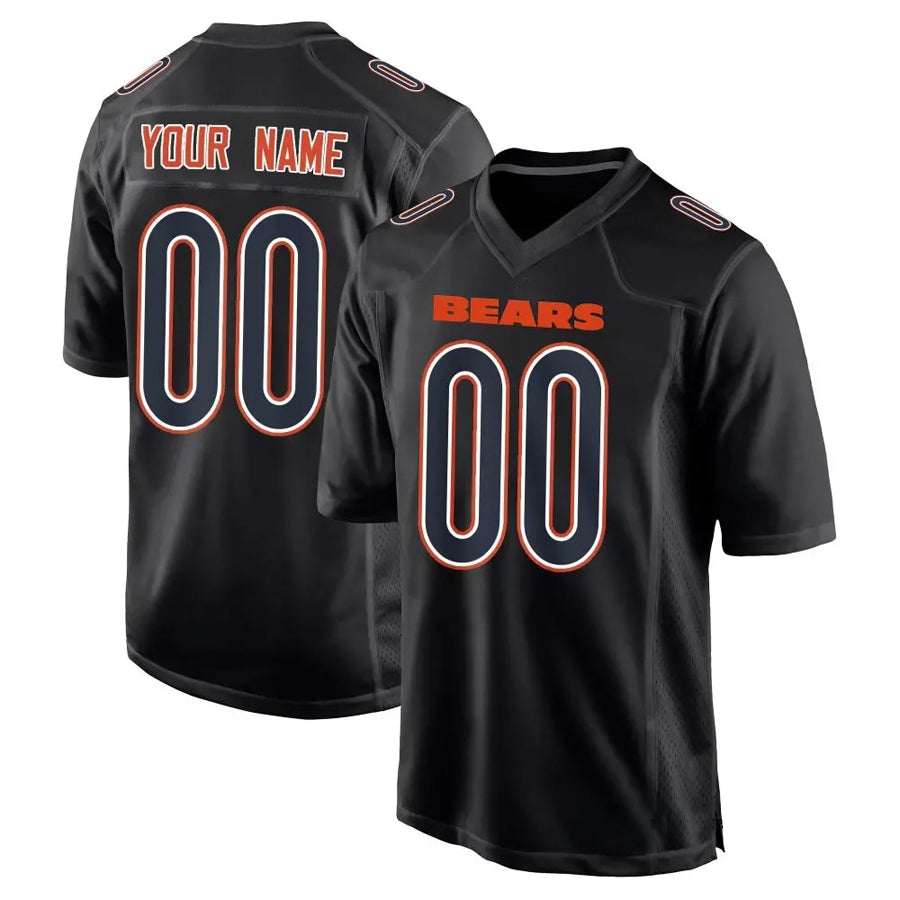 My Store Custom C.Bears Carbon Black Fashion Football Jerseys