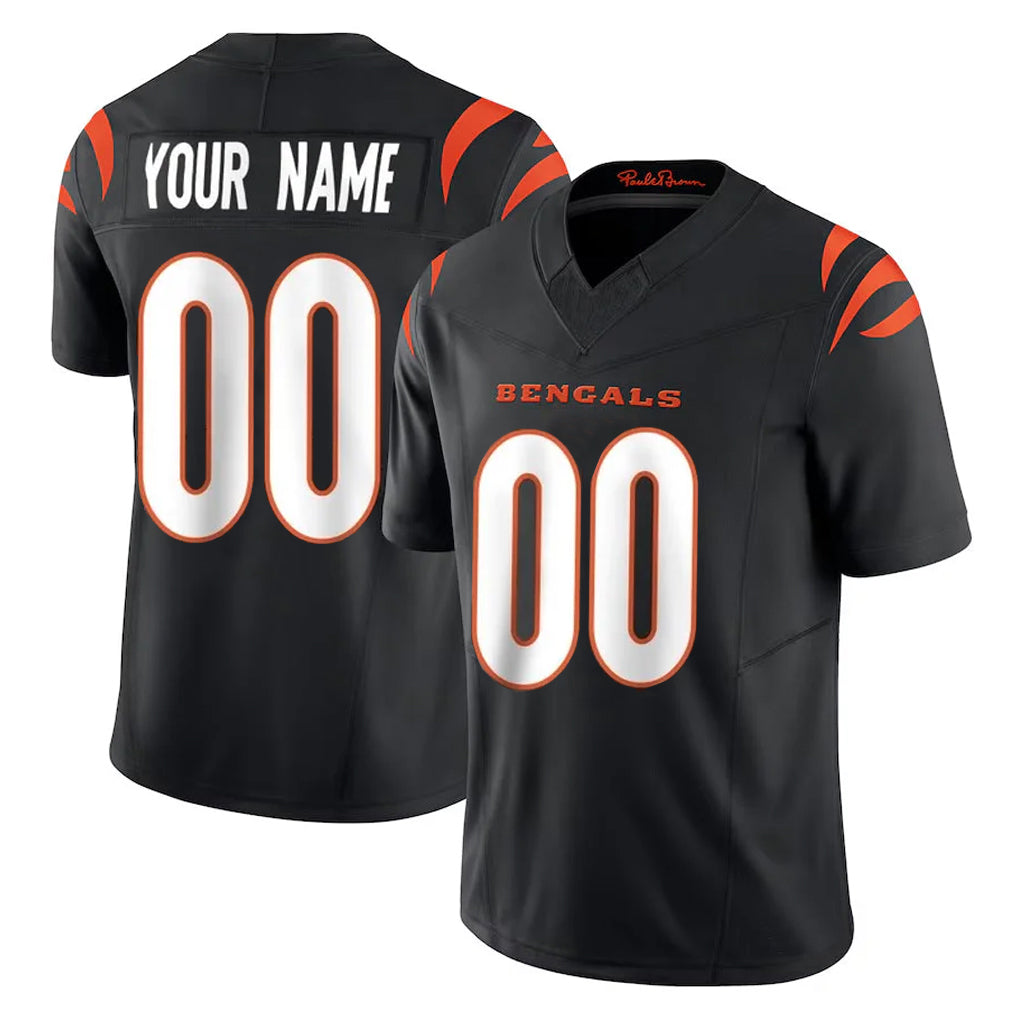 My Store Custom C.Bengals Black Salute to Service Pullover Hoodies Any Name & Numbers Stitched Jerseys
