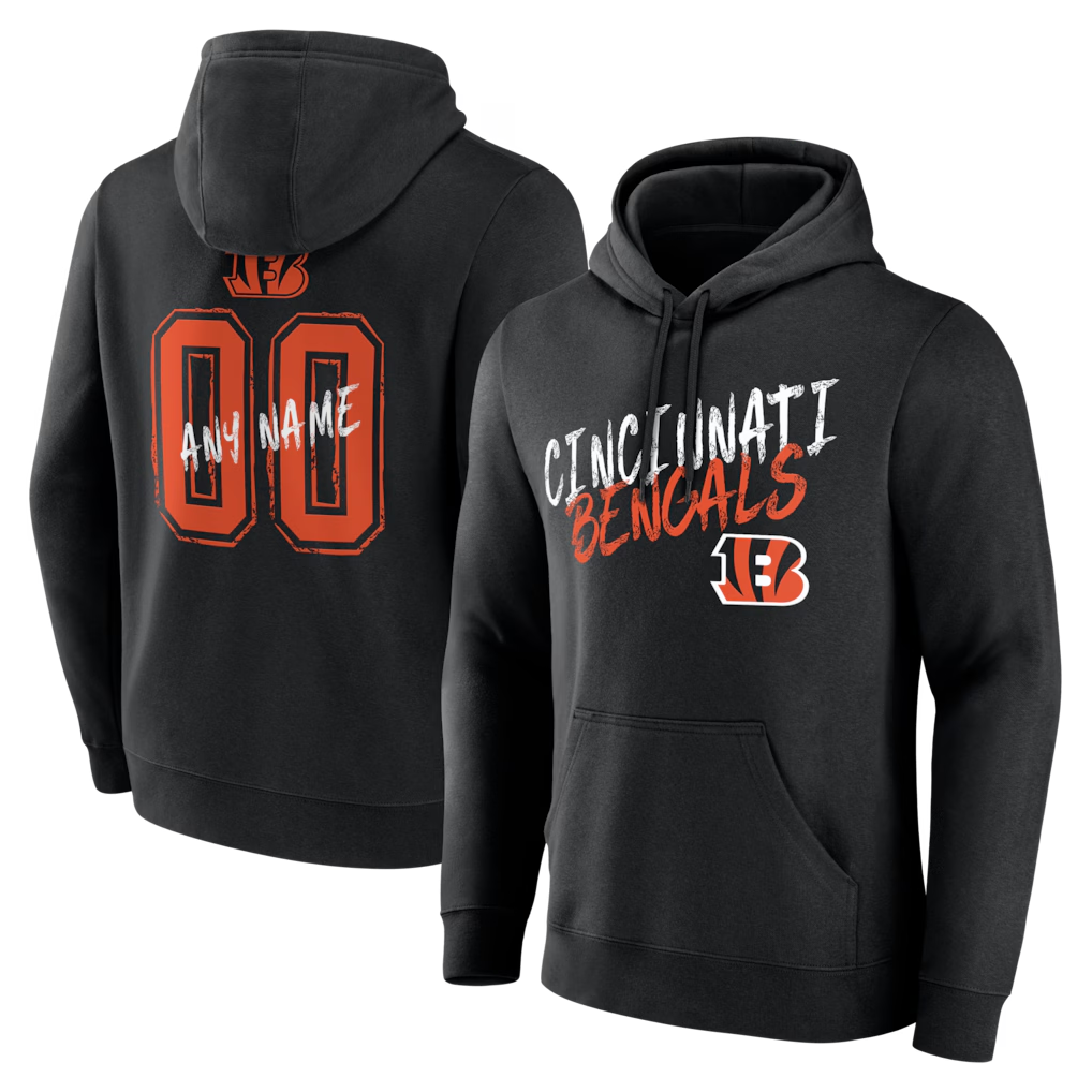 My Store Custom C.Bengals Gray Big & Tall Team Authentic Custom Hoodie Stitched Jerseys