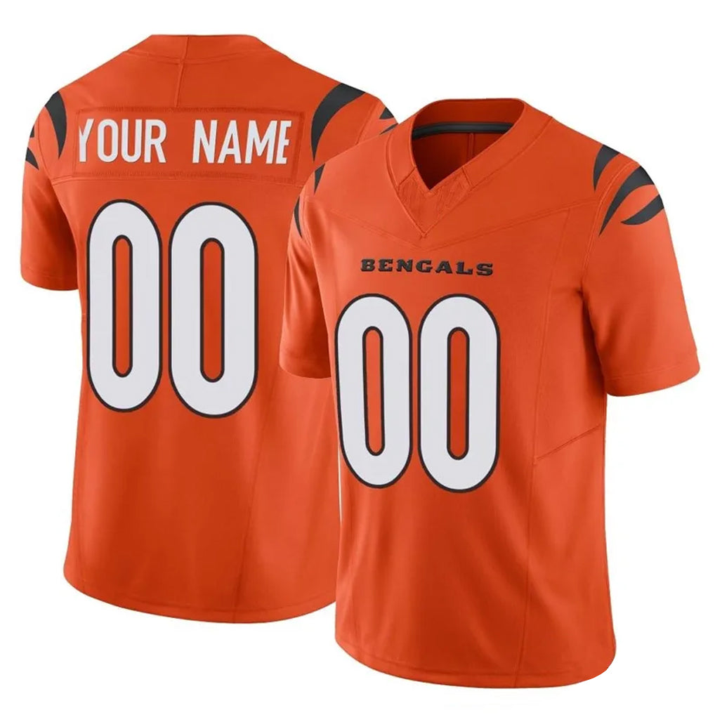 My Store Custom C.Bengals Orange Vapor F.U.S.E. Limited Home Game Any Name & Numbers Stitched Jerseys